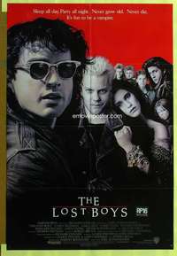 t697 LOST BOYS int'l one-sheet movie poster '87 Kiefer Sutherland, Feldman
