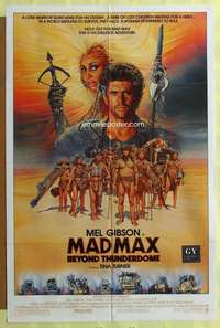 t702 MAD MAX BEYOND THUNDERDOME int'l one-sheet movie poster '85 Mel Gibson