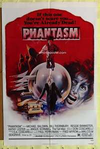 t730 PHANTASM one-sheet movie poster '79 Michael Baldwin, killer ball!