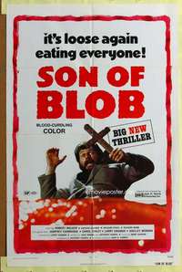 t766 SON OF BLOB one-sheet movie poster '72 it's eating everyone again!