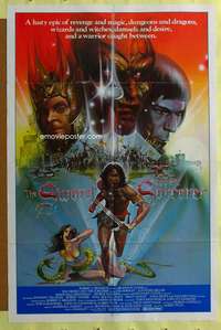 t788 SWORD & THE SORCERER style A one-sheet movie poster '82 fantasy art!