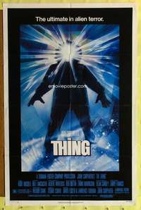 t798 THING one-sheet movie poster '82 John Carpenter, cool horror art!