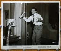 z551 CULT OF THE COBRA 8x10 movie still '55 Richard Long & snake!