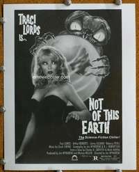 z603 NOT OF THIS EARTH 8x10 movie still '88 Traci Lords