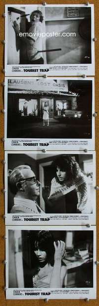 z423 TOURIST TRAP 4 8x10 movie stills '79 Chuck Connors, horror!