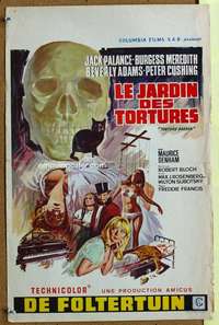 w097 TORTURE GARDEN Belgian movie poster '67 Robert Bloch, wild image!