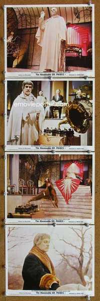 z202 ABOMINABLE DR PHIBES 8 English movie Front of House lobby cards '71 Vincent Price