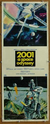 w019 2001 A SPACE ODYSSEY insert movie poster '68 Stanley Kubrick