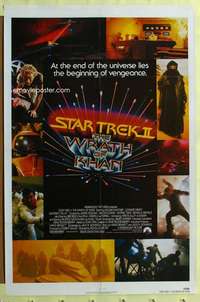 w299 STAR TREK 2 one-sheet movie poster '82 Leonard Nimoy, William Shatner