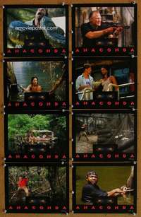 a034 ANACONDA 8 color 8x10 movie stills '97 Jon Voight, J.Lo