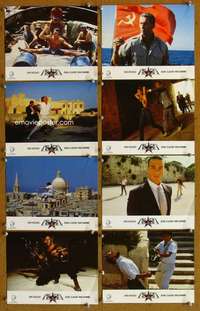 a038 BLACK EAGLE 8 English Front of House movie lobby cards '88 Van Damme