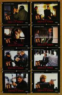 a042 DEVIL'S OWN 8 color 8x10 movie stills '97 Harrison Ford, Brad Pitt