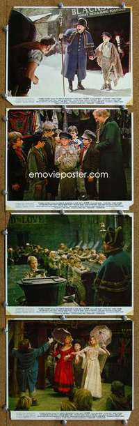 a029 OLIVER 9 color 8x10 movie stills '69 Charles Dickens, Moody