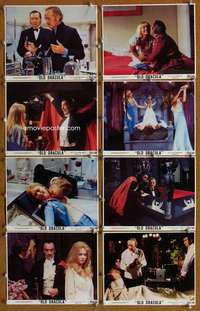 a068 OLD DRACULA 8 8x10 mini movie lobby cards '75 David Niven