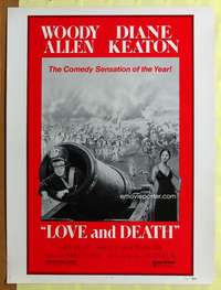 c050 LOVE & DEATH style C Thirty by Forty movie poster 75 Woody Allen, Keaton