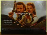 c209 ROB ROY DS British quad movie poster '95 Neeson, Jessica Lange