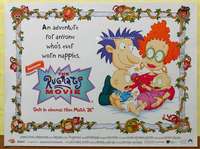 c210 RUGRATS MOVIE British quad movie poster '98 Nickelodeon cartoon!