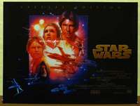 c215 STAR WARS British quad movie poster R97 George Lucas classic!