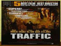 c222 TRAFFIC British quad movie poster '00 Soderbergh, drugs!