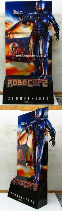 c134 ROBOCOP 2 movie standee '90 Peter Weller, cyborg police!