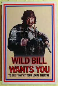 d033 1941 teaser 27x41 one-sheet movie poster '79 John Belushi, Wild Bill!