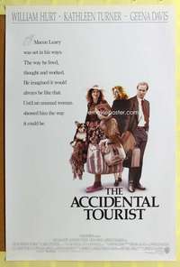 d039 ACCIDENTAL TOURIST 27x41 one-sheet movie poster '88 William Hurt, Turner