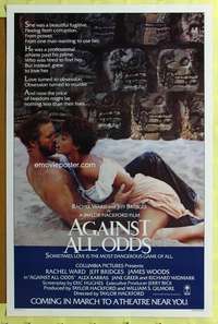 d042 AGAINST ALL ODDS advance 27x41 one-sheet movie poster '84 Jeff Bridges