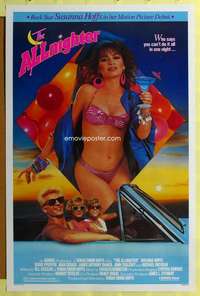 d052 ALLNIGHTER 27x41 one-sheet movie poster '87 sexy rock star Susanna Hoffs!