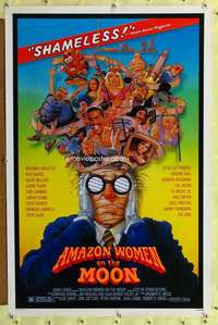 d053 AMAZON WOMEN ON THE MOON 27x41 one-sheet movie poster '87 Dante, Stout art!