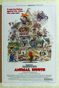 d056 ANIMAL HOUSE style B 27x41 one-sheet movie poster '78 John Belushi, Landis