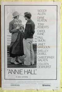 d058 ANNIE HALL revised 27x41 one-sheet movie poster '77 Woody Allen, Diane Keaton