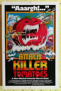 d063 ATTACK OF THE KILLER TOMATOES 27x41 one-sheet movie poster '79 wild image!