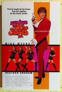 d066 AUSTIN POWERS: THE SPY WHO SHAGGED ME DS 27x41 one-sheet movie poster '99