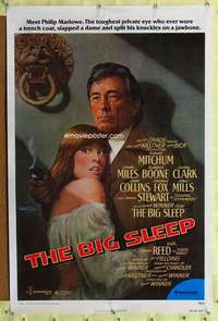 d081 BIG SLEEP 27x41 one-sheet movie poster '78 Robert Mitchum, Amsel art!