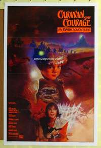 d101 CARAVAN OF COURAGE 27x41 one-sheet movie poster '84 An Ewok Adventure!
