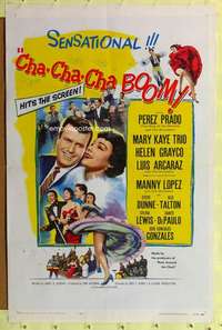 d105 CHA-CHA-CHA BOOM 27x41 one-sheet movie poster '56 Prado, King of Mambo!