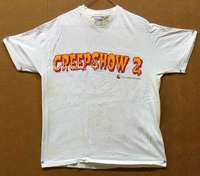 d011 CREEPSHOW 2 L white Special Promotional Movie T-Shirt '87 Tom Savini, horror!