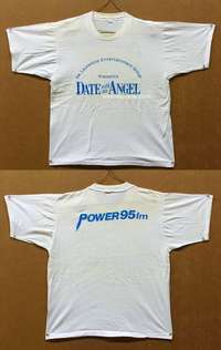 d012 DATE WITH AN ANGEL L white Special Promotional Movie T-Shirt '87 Phoebe Cates