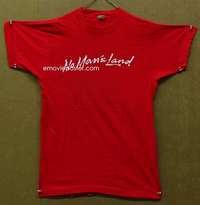d019 NO MAN'S LAND M red Special Promotional Movie T-Shirt '87 Peter Werner