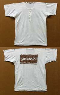 d026 SILVERADO L white Special Promotional Movie T-Shirt '85 Kline, Kevin Costner