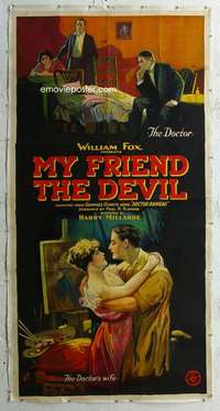 e046 MY FRIEND THE DEVIL linen three-sheet movie poster '22 William Fox