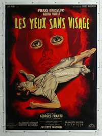 e123 HORROR CHAMBER OF DR FAUSTUS linen French one-panel movie poster '59
