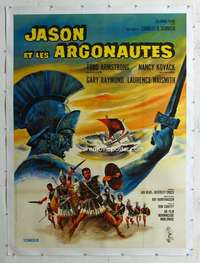 e125 JASON & THE ARGONAUTS linen French one-panel movie poster '63 Harryhausen