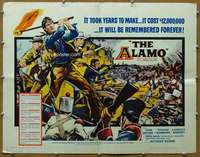 f040 ALAMO half-sheet movie poster '60 John Wayne, Richard Widmark