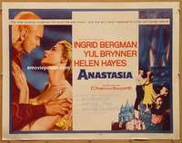 f045 ANASTASIA half-sheet movie poster '56 Ingrid Bergman, Yul Brynner