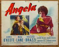 f047 ANGELA half-sheet movie poster '55 Dennis O'Keefe, sexy Mara Lane!