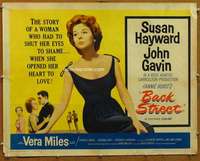 f059 BACK STREET half-sheet movie poster '61 Susan Hayward, John Gavin