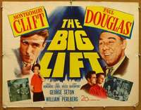 f082 BIG LIFT half-sheet movie poster '50 Montgomery Clift, Paul Douglas