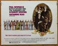f101 BUTCH CASSIDY & THE SUNDANCE KID half-sheet movie poster '69 Newman