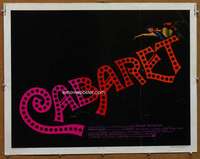 f103 CABARET half-sheet movie poster '72 Liza Minnelli, Bob Fosse musical
